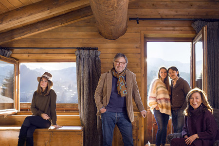 The Sibuets in Megève, Group Portrait, Vanity Fair UK